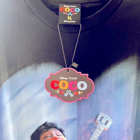 Mystical Black and Orange Short Sleeve Tee with Fiery Design - Picture 4 of 8